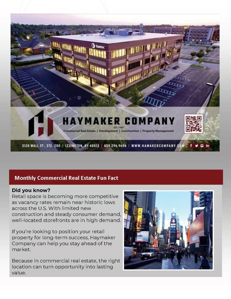 Commercial property listings Lexington KY investment and owner-user